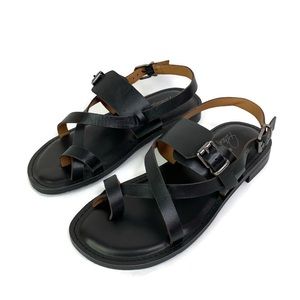Patricia Nash Fidella Black Ankle Strap Sandals
